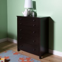3759034 Espresso 4-Drawer Chest - Little Smileys