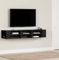 4147677 Black Oak Wall-Mounted Media Console (66 Inch) - City Life