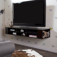 4419677 Chocolate Wall-Mounted Media Console (66 Inch) - City Life -2