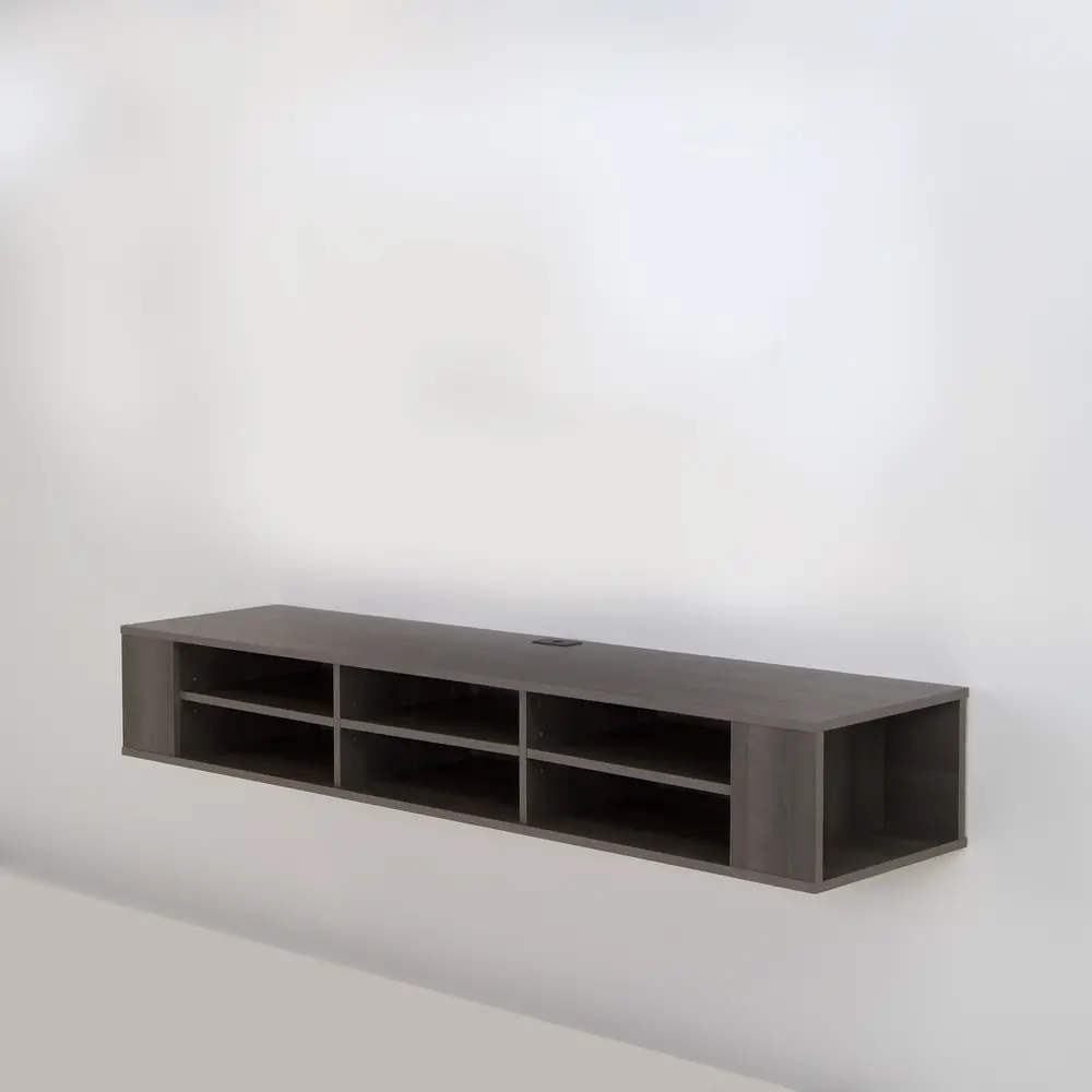 9042677 City Life Gray Maple Wall-Mounted Media Console (66 Inch)-5