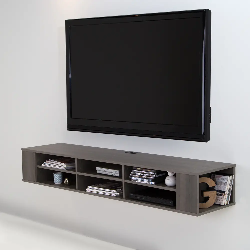 9042677 City Life Gray Maple Wall-Mounted Media Console (66 Inch)-6