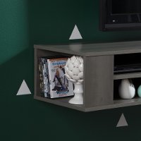9042677 Gray Maple Wall-Mounted Media Console (66 Inch) - City Life-3