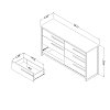 9025010 Gray Oak 6-Drawer Double Dresser - Tao -4