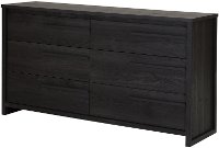9025010 Gray Oak 6-Drawer Double Dresser - Tao -2