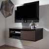 9028674 Chocolate/ Zebrano Media Console (38 Inch) -Agora