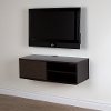 9028674 Chocolate/ Zebrano Media Console (38 Inch) -Agora -2