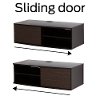 9028674 Chocolate/ Zebrano Media Console (38 Inch) -Agora -4
