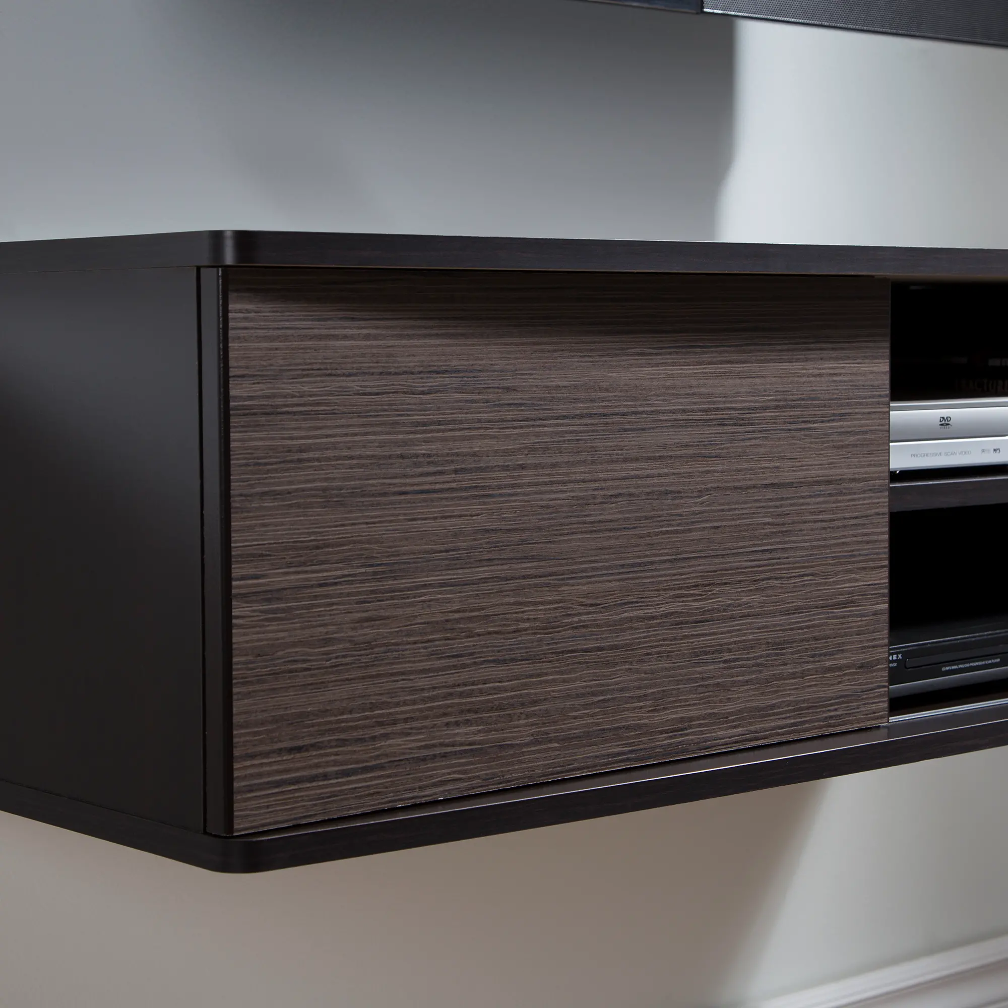 9028676 Chocolate/Zebrano Media Console (56 Inch) - Agora -3