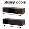 9028676 Chocolate/Zebrano Media Console (56 Inch) - Agora -4