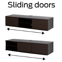9028676 Chocolate/Zebrano Media Console (56 Inch) - Agora -4