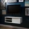 9029674 White Wall-Mounted Media Console (38 Inch) - Agora
