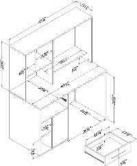 9044070 Black Home Office Computer Desk - Annexe -6