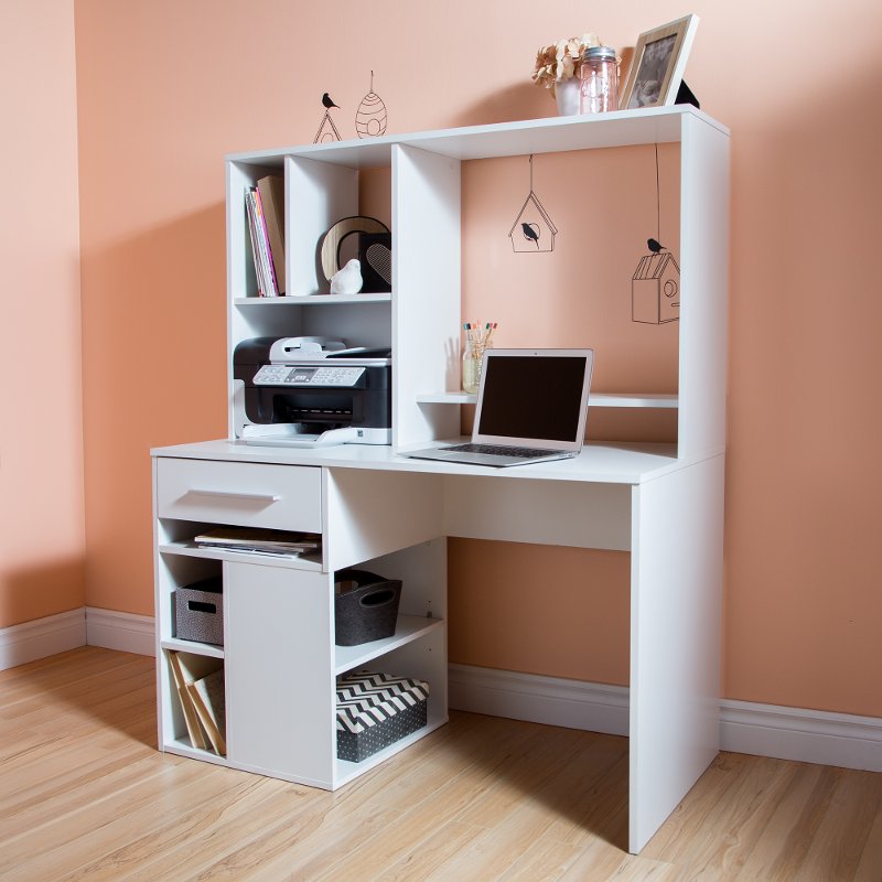 White Home Office Computer Desk Annexe Rc Willey Furniture Store