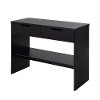 9045630 Black Oak Console Table with 2 Drawers - Flexible -2