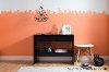 9045630 Black Oak Console Table with 2 Drawers - Flexible -3