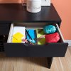 9045630 Black Oak Console Table with 2 Drawers - Flexible -6