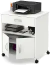 9049691 Axess White Printer Cart on Wheels - South Shore
