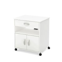10012 White Microwave Cart - Fiesta-2