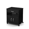 10013 Black Microwave Cart - Fiesta -2
