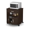 10014 Chocolate Microwave Cart - Fiesta