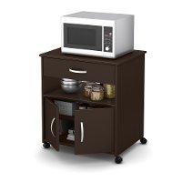10014 Chocolate Microwave Cart - Fiesta