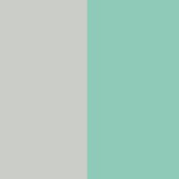 8050157 Gray and Turquoise Small Fabric Storage Bins (Set of 2) - Crea-3