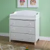 3250330 Cotton Candy White Changing Table with Drawers - South Shore