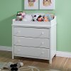 3250330 Pure White Changing Table with Drawers - Cotton Candy -2