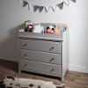 9020330 Soft Gray Changing Table with Drawers - Cotton Candy -2