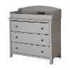 9020330 Soft Gray Changing Table with Drawers - Cotton Candy -4