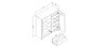 3156045 Cherry Door Chest with 5-Drawers - Vito