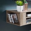 9062675 Weathered Oak Wall Mounted Media Console (48 Inch) - City Life -2