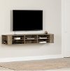 9062677 Weathered Oak Wall Mounted Media Console (66 Inch) - City Life