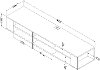 9062677 Weathered Oak Wall Mounted Media Console (66 Inch) - City Life -4