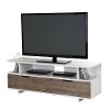 9065677 White/ Weathered Oak TV Stand with Drawers up to 60 Inches - Reflekt -3