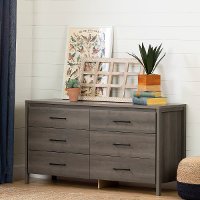 9036010 Gray Maple 6-Drawer Double Dresser - Gravity