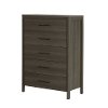 9036035 Gray Maple 5-Drawer Chest - Gravity -3