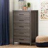9036035 Gray Maple 5-Drawer Chest - Gravity