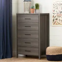 9036035 Gray Maple 5-Drawer Chest - Gravity