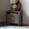 9036060 Gray Maple 2-Drawer Nightstand - Gravity -2