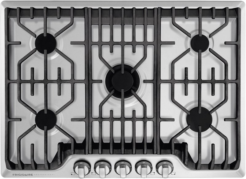 Frigidaire Professional 30 Inch 5 Burner Gas Cooktop Stainless