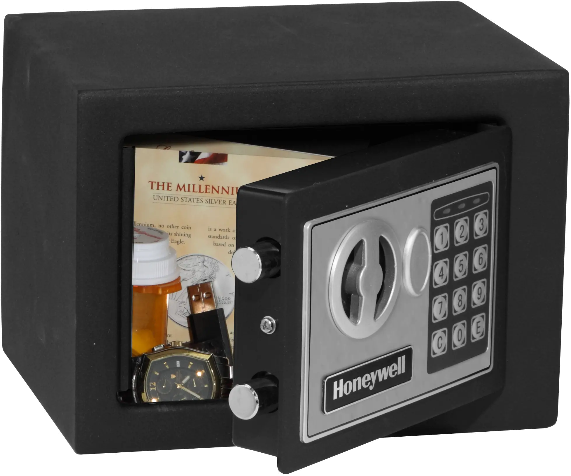 5005 Honeywell 5005 Small Digital Lock Security Safe - Black-3