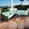6 Piece Wicker Sectional with Table - Deco