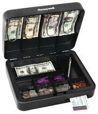 6113 Honeywell 6113 Deluxe Steel Cash Box-2