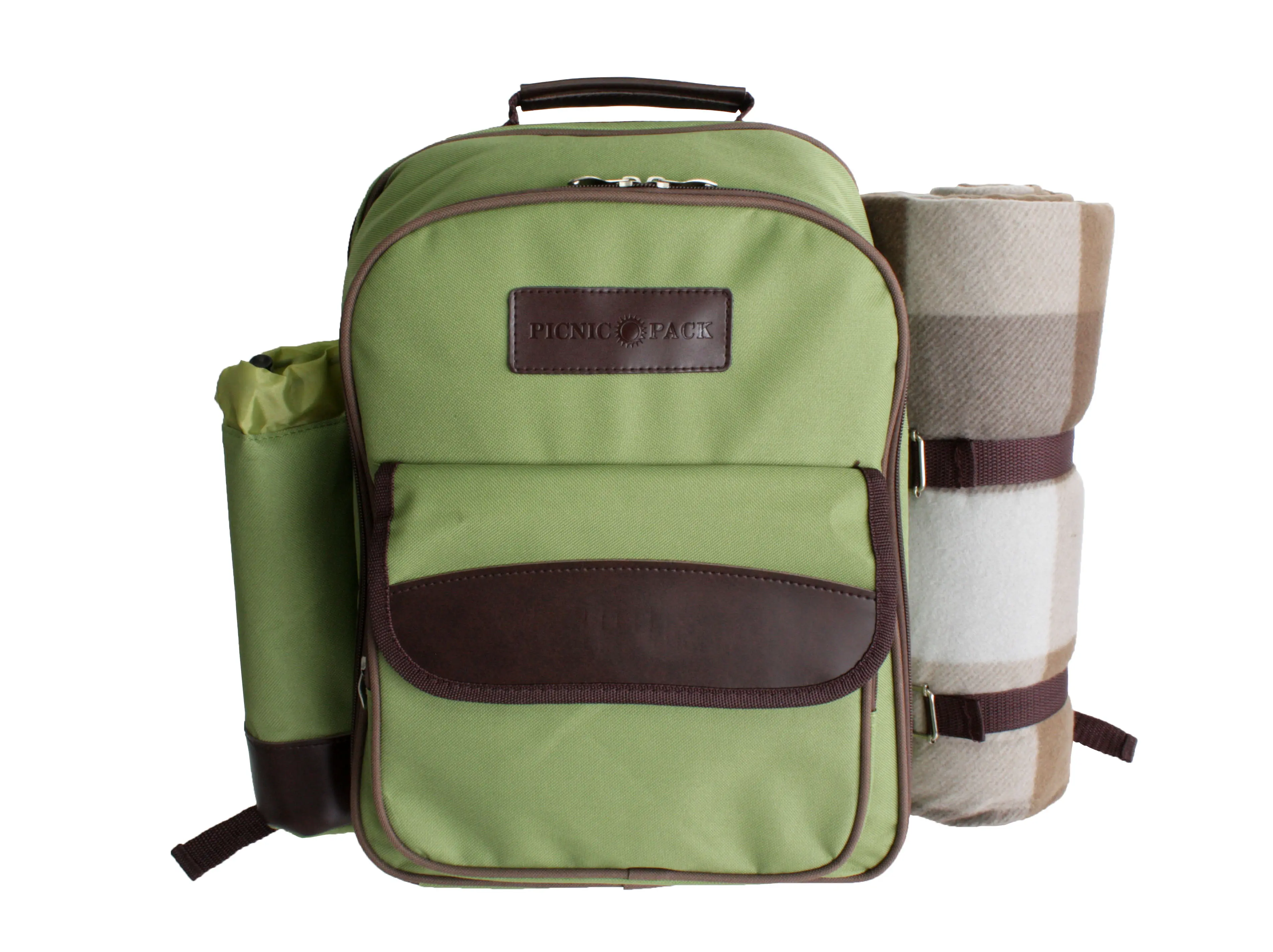 54331 Olive Green Picnic Backpack with Cooler-1