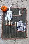 26077 Olive Green BBQ Apron Tote-1