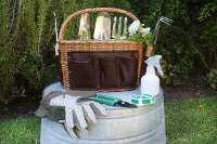 26084 Garden Tool Basket - Willow