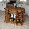 Oak Kitchen Island - Vintner-1