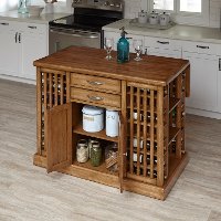 Oak Kitchen Island - Vintner