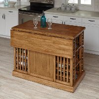 Oak Kitchen Island - Vintner-2